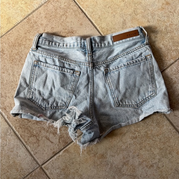 Cello Light Blue Ripped Jean Shorts - Picture 2 of 4